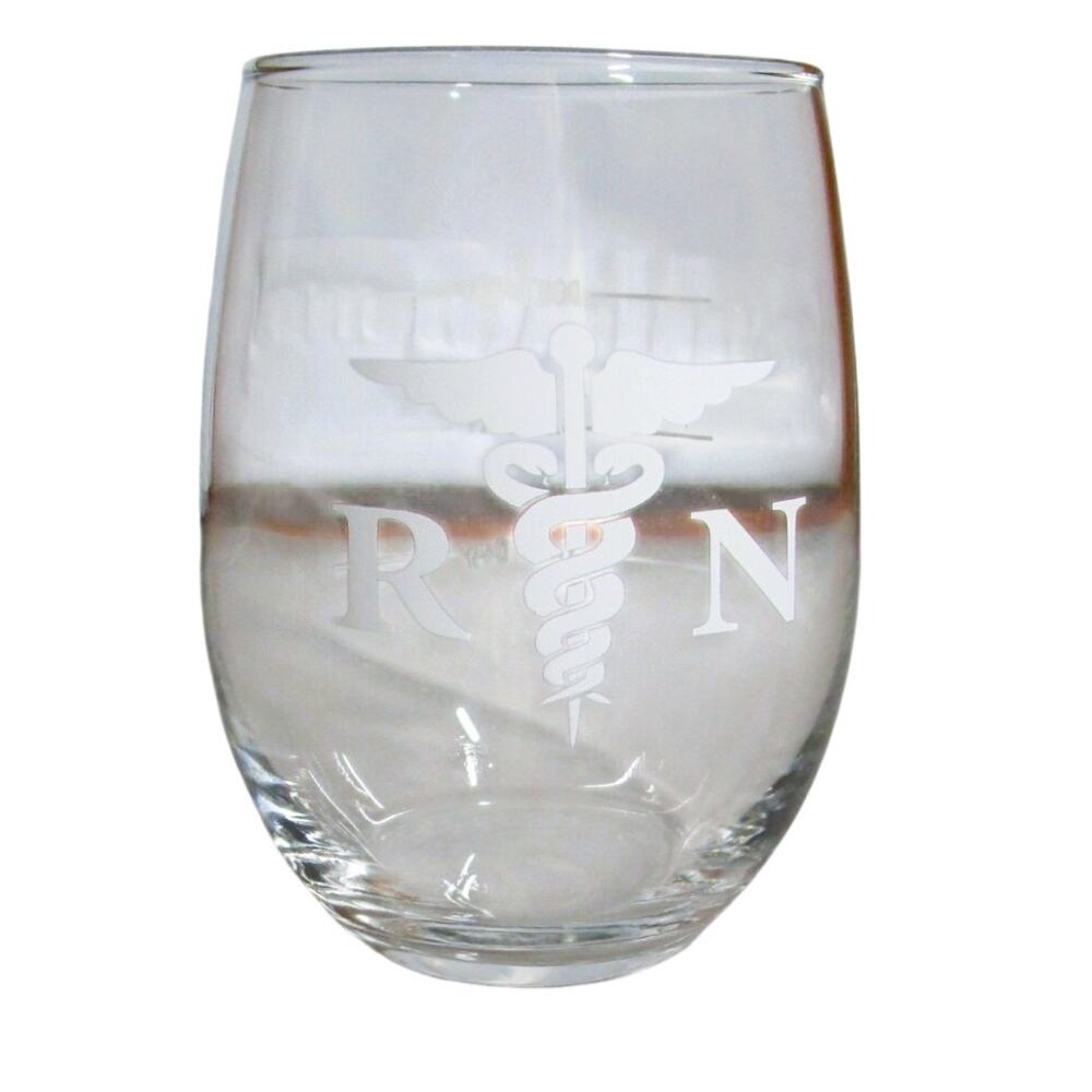 RN Stemless Wine Glass Don’t Ask/Bad Day/Good Day Mood Meter Nurse Gift 12 oz